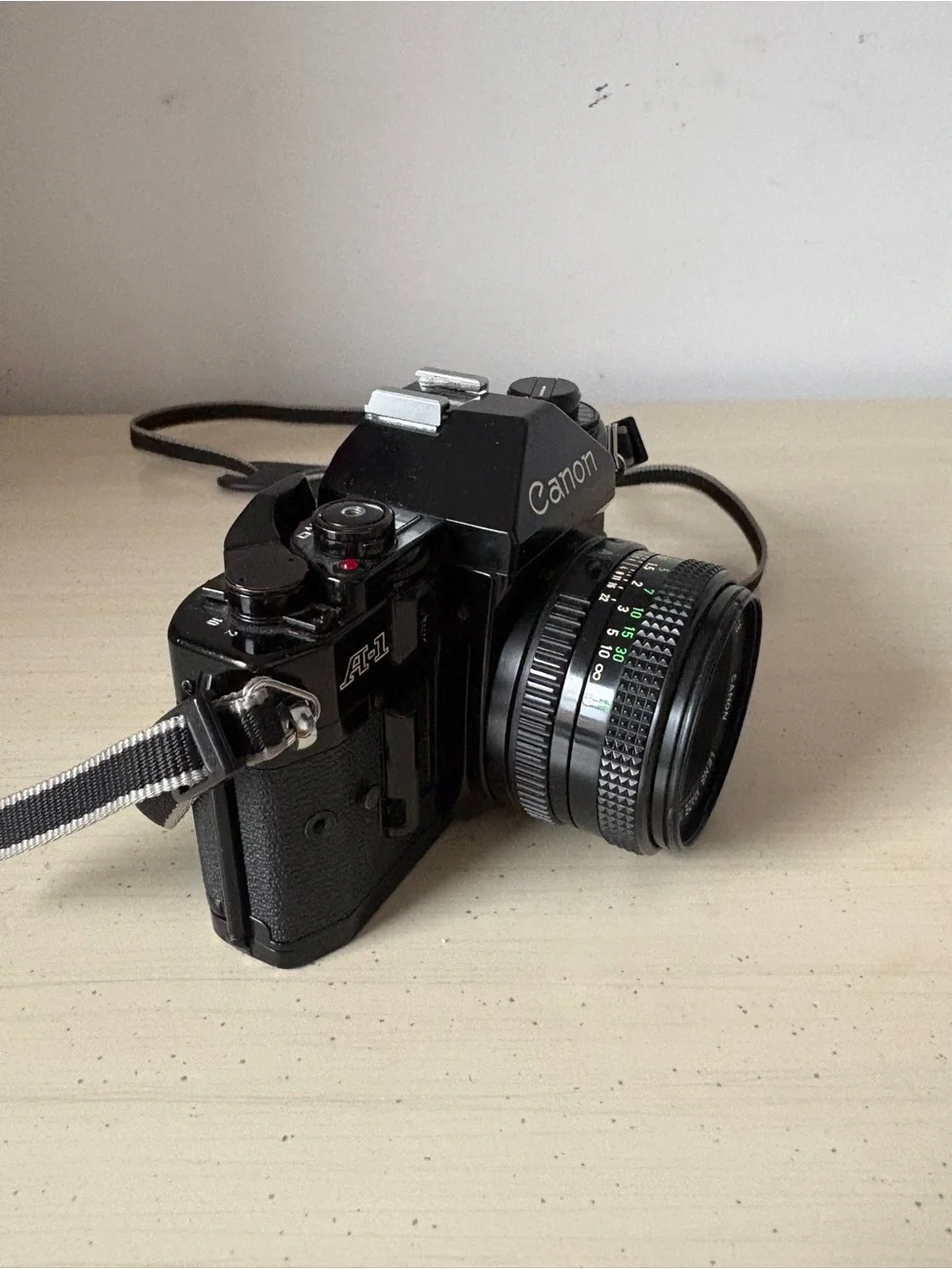 Canon A-1 35mm Film Camera with Canon FD 50mm f/1.8 Lens